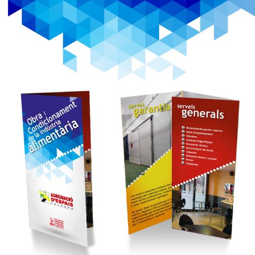 Tríptico para empresa de obras e instalaciones -1