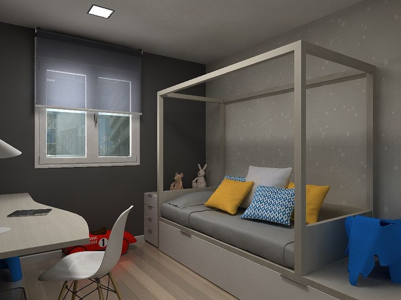 Diseño habitación juvenil -1