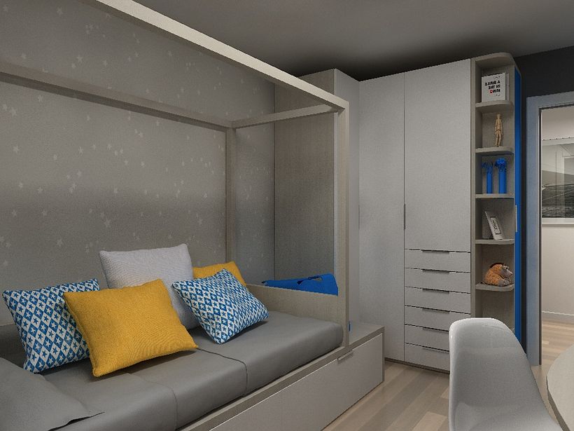 Diseño habitación juvenil 0