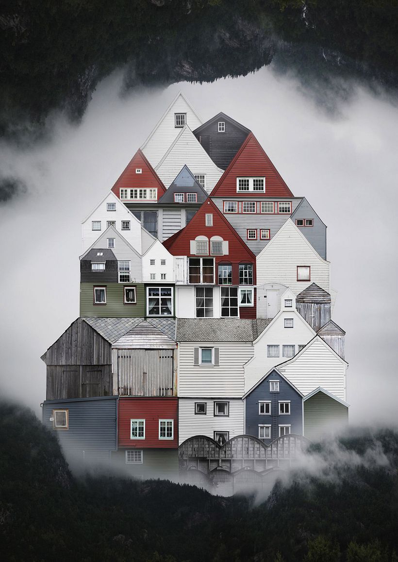 El collage urbano de Anastasia Savinova 12