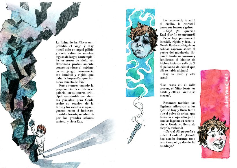 La Reina de las Nieves - Ilustrasi tradisional
