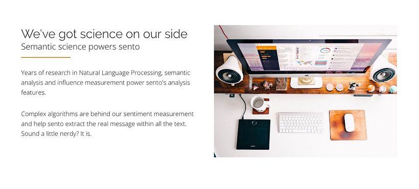 sento. SaaS website redesign 3