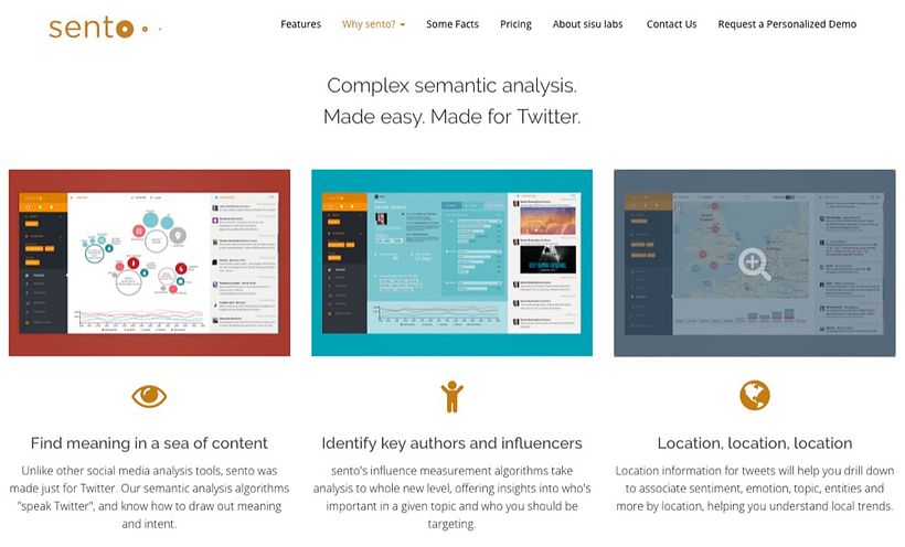 sento. SaaS website redesign 4