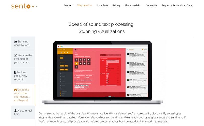 sento. SaaS website redesign 5