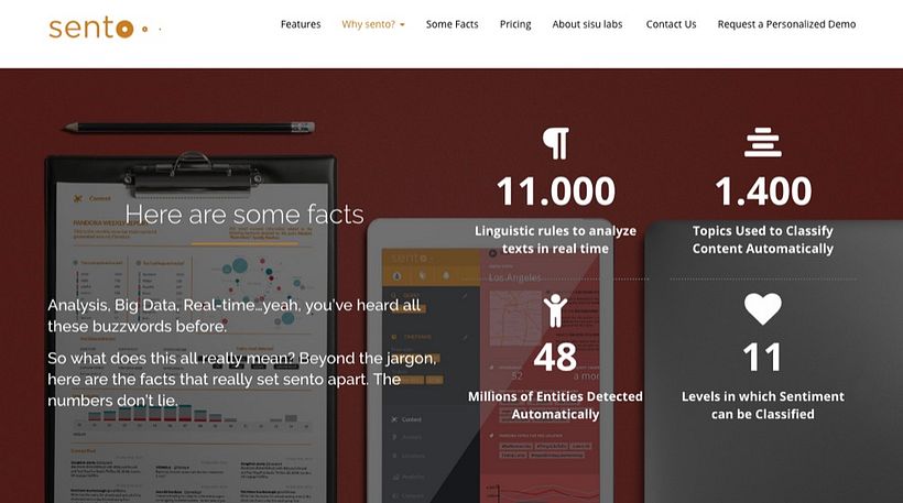 sento. SaaS website redesign 6