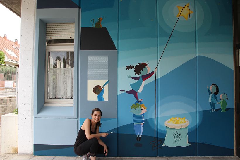 Mural escolar "Estel" -1
