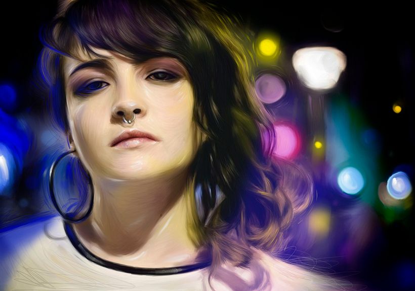 girl at night -1