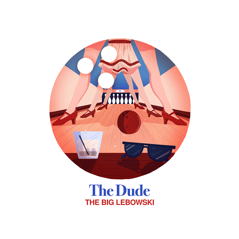 Illustrated Jeff Bridges Characters 0