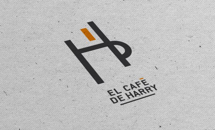 Branding Logotipo El Café de Harry 0