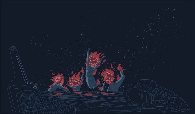 Un punto azul pálido 0