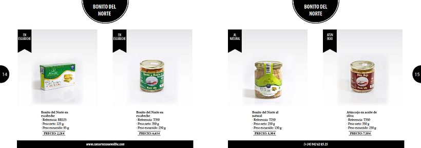 Propuesta de catálogo de productos para Nuevo Libe 7