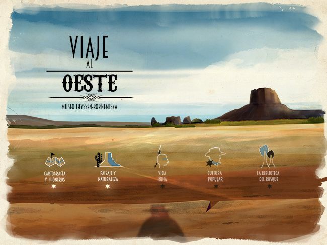 Viaje al Oeste, aplicación para dispositivos móvil para el Museo Thyssen-Bornemisza, Madrid -1