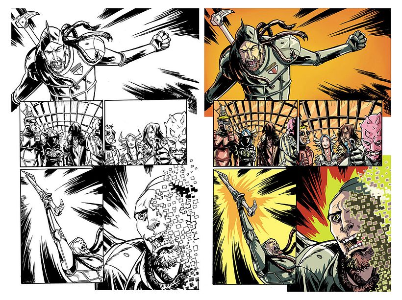 Color digital para cómic XTZ #2 3