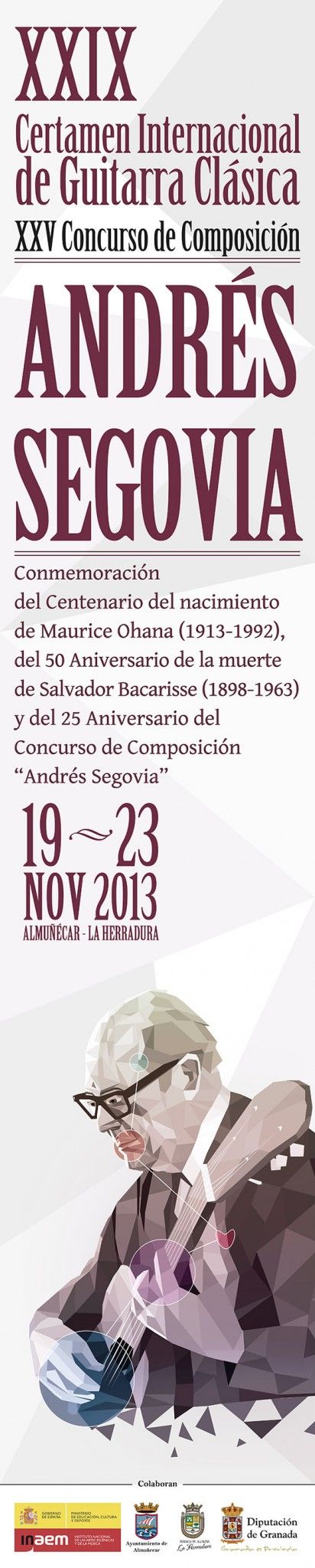 Cartel para Certamen Andrés Segovia 2