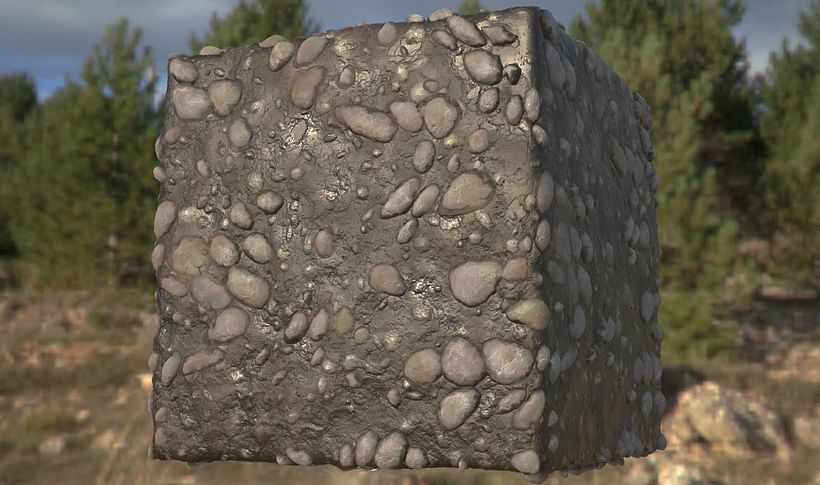 PBR Procedural Mud & Pebbles -1