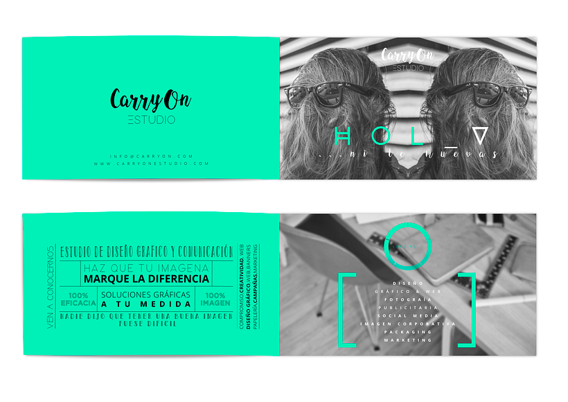 Díptico y banner CarryOn Estudio 0