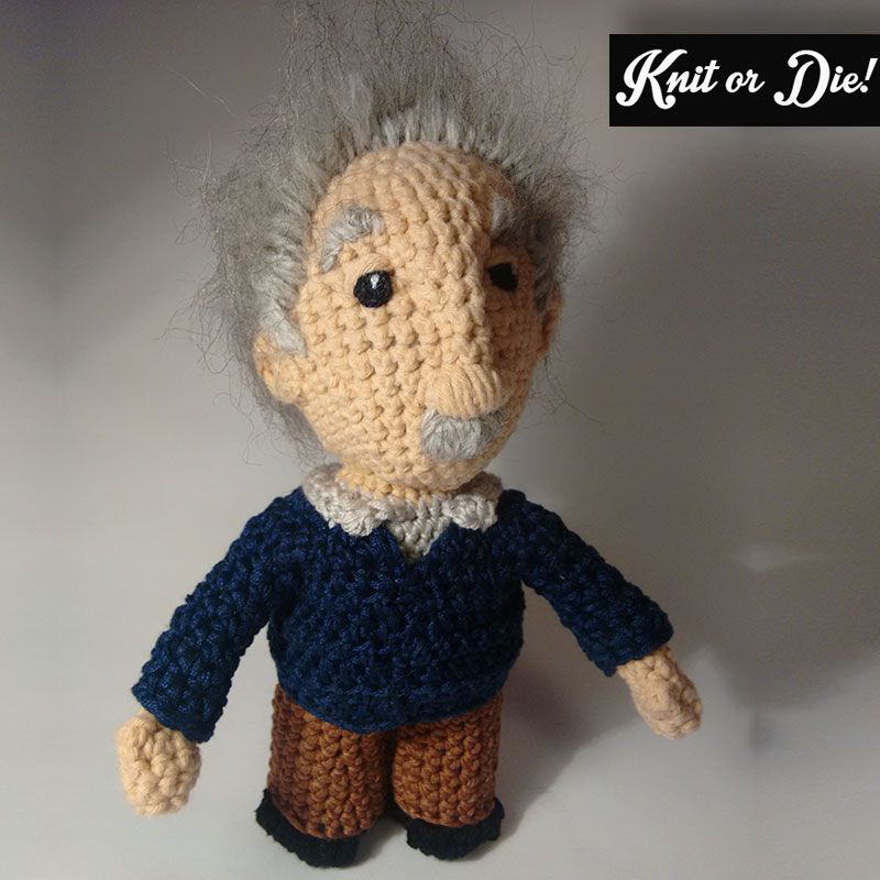 Albert Einsten tejido (amigurumi) 0