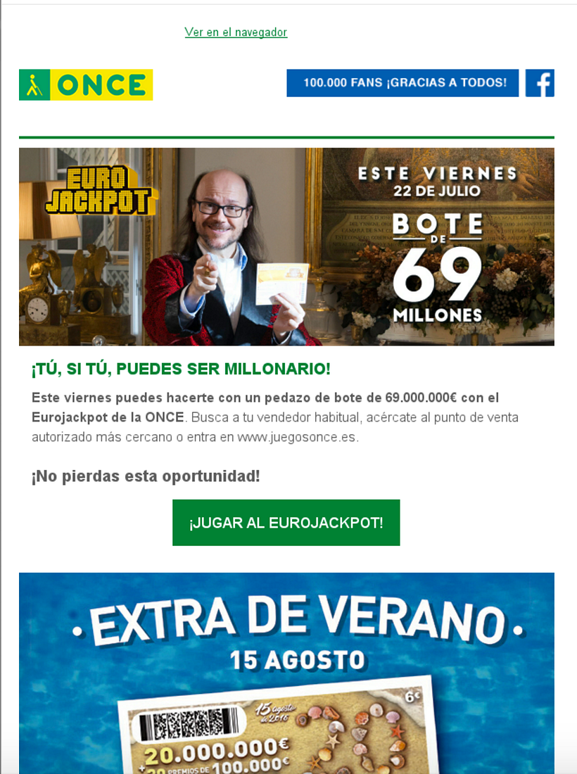 Diseño Campaña ONCE - Email Marketing -1