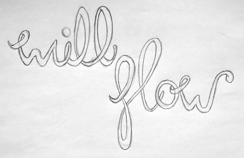 Everything will flow lettering 2