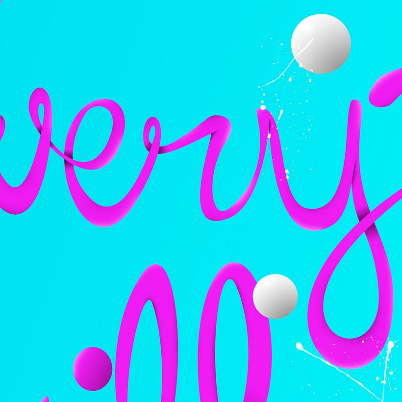 Everything will flow lettering 8