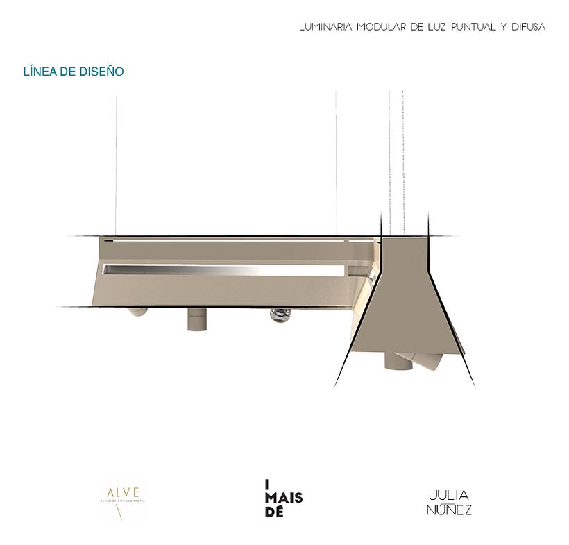 Luminaria Modular de Luz Puntual y Difusa 3