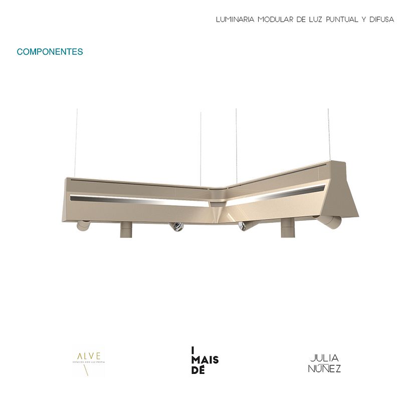 Luminaria Modular de Luz Puntual y Difusa 4