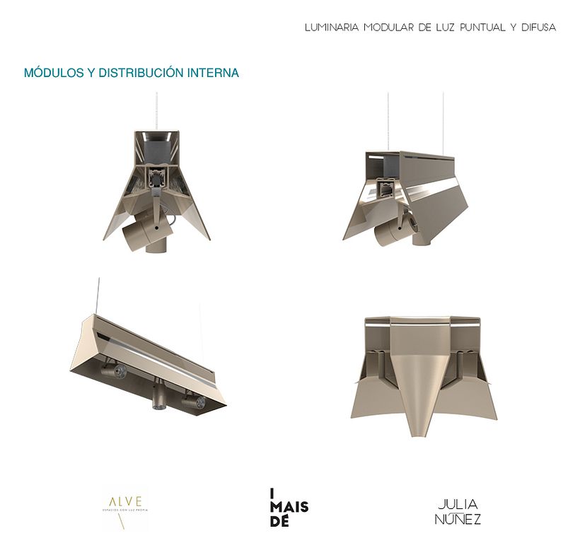 Luminaria Modular de Luz Puntual y Difusa 5