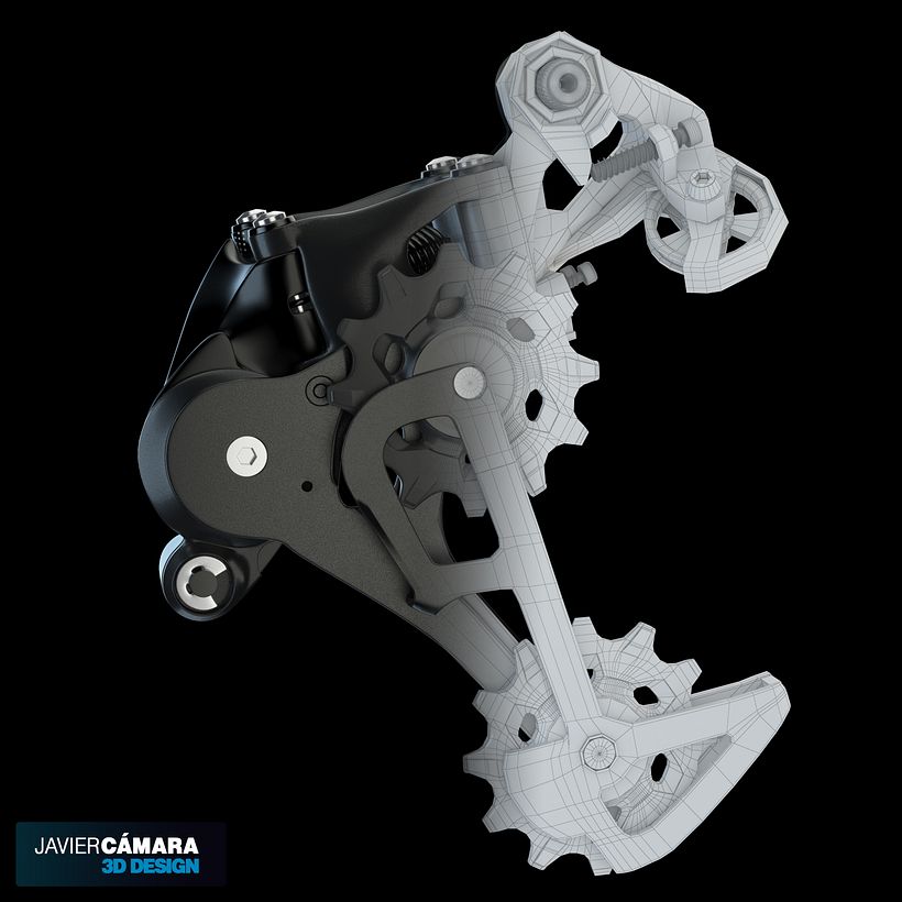 3D - SRAM X01 Rear Derailleur 11-Speed 8