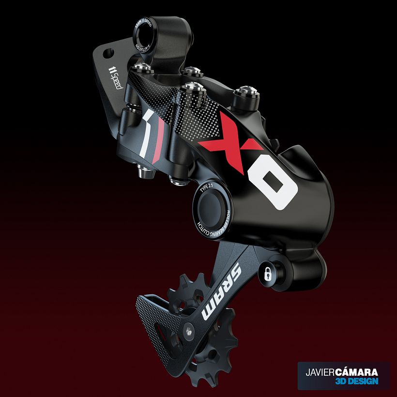 3D - SRAM X01 Rear Derailleur 11-Speed 9