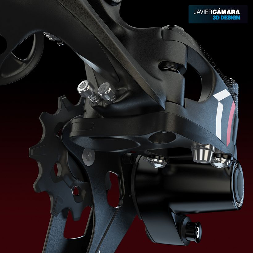 3D - SRAM X01 Rear Derailleur 11-Speed 10