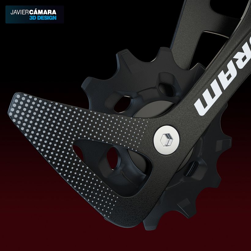 3D - SRAM X01 Rear Derailleur 11-Speed 13