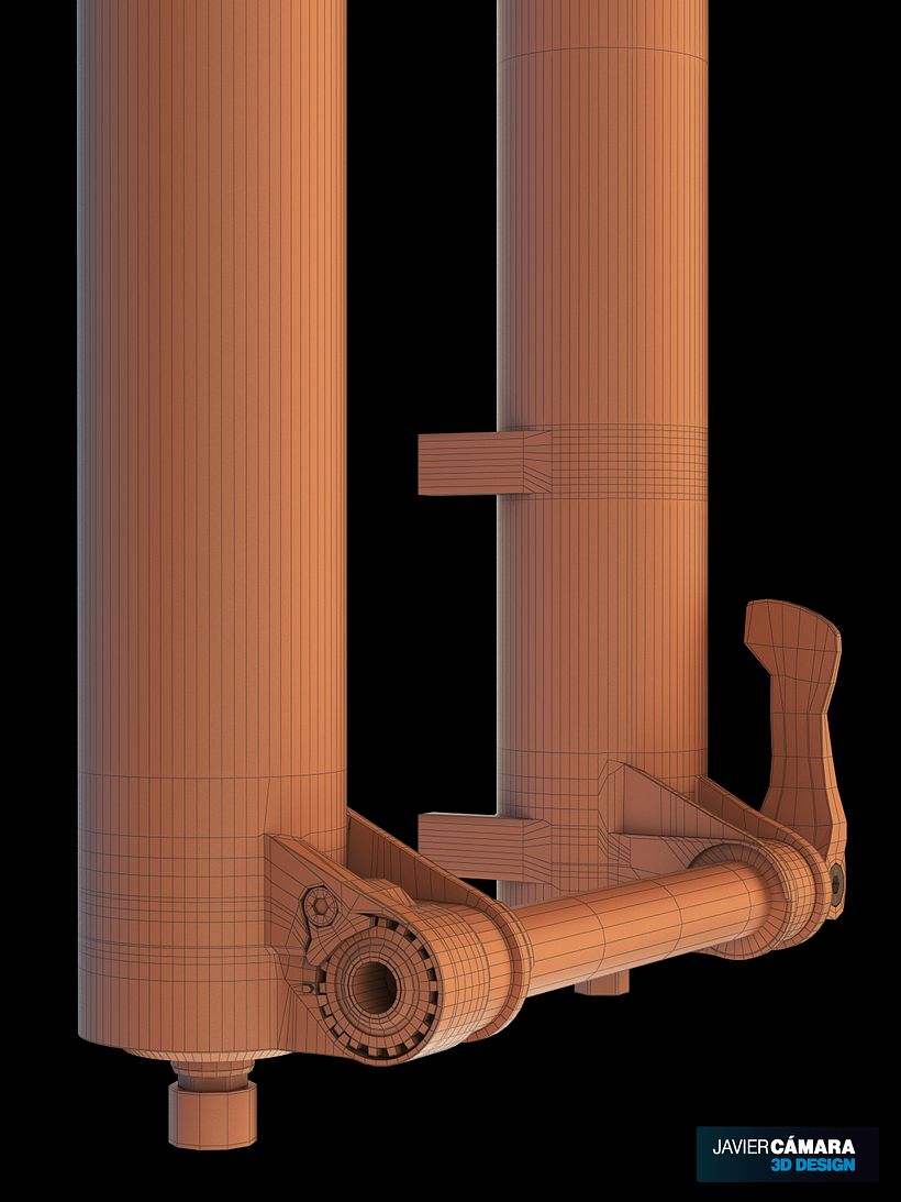 3D - Bike Suspension Fox 36 8
