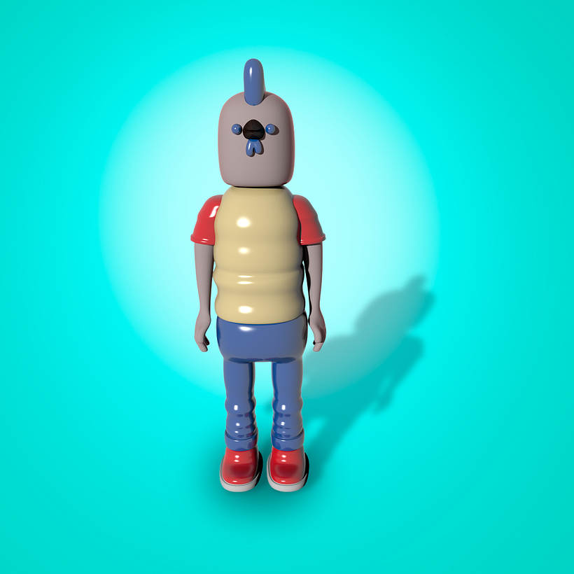 Mi Proyecto del curso: Diseño de personajes en Cinema 4D: del boceto a la impresión 3D -1