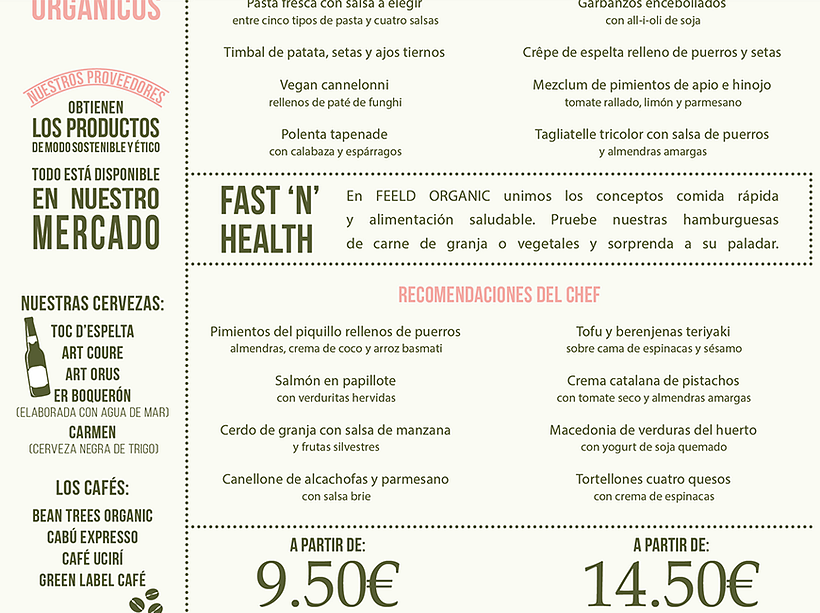 Feeld Organic restaurant set 10
