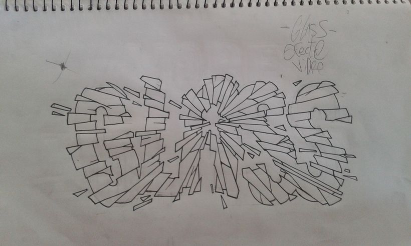 GLASS - Lettering - Crystal effect  1