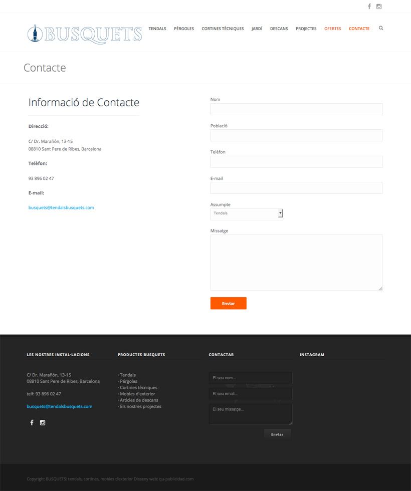 Tendalls Busquets  | Website 4