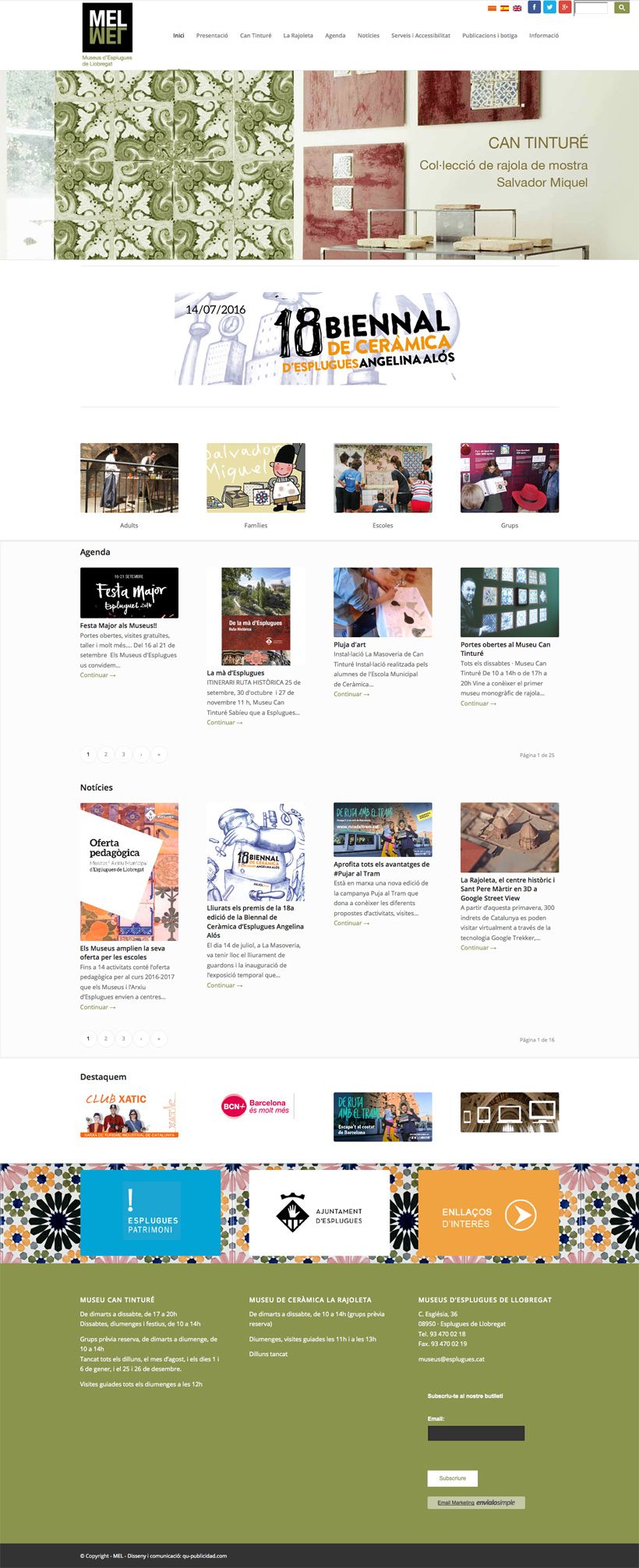 Museus d'Eslugues de Llobregat  | Website 1