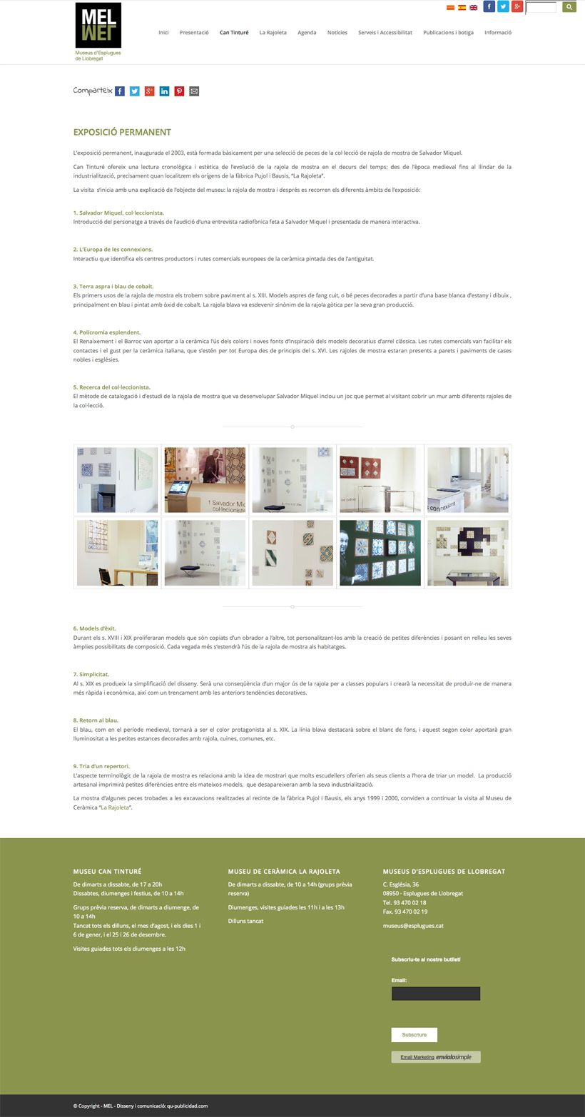 Museus d'Eslugues de Llobregat  | Website 3