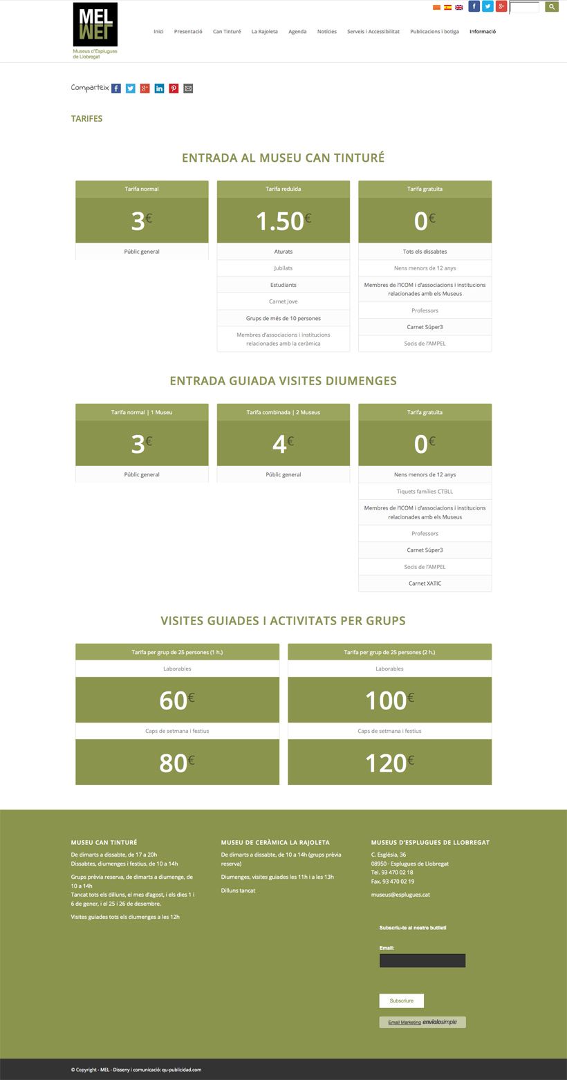 Museus d'Eslugues de Llobregat  | Website 8