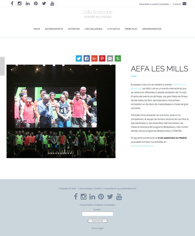 Viviendo en Chandal | Blog 3