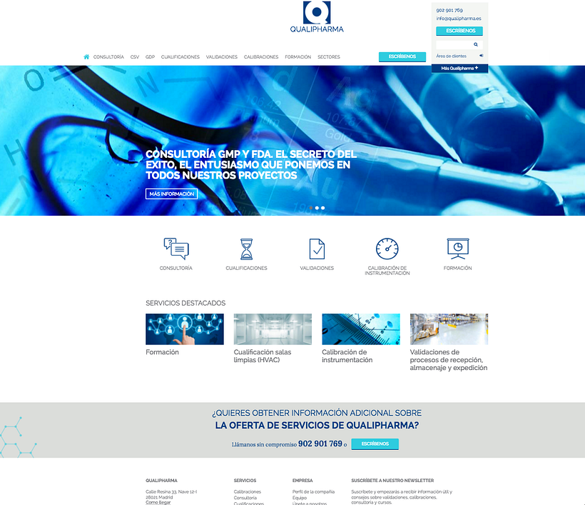 Diseño de Página web - Qualipharma.  -1