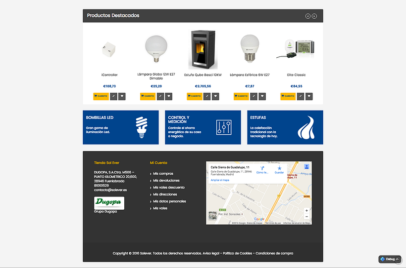 Diseño tienda online - Solever 0