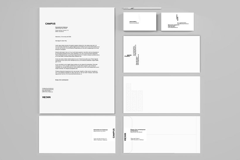 Projecte d'identitat corporativa per un museu de Barcelona / Proyecto de identidad corporativa para un museo de Barcelona 1