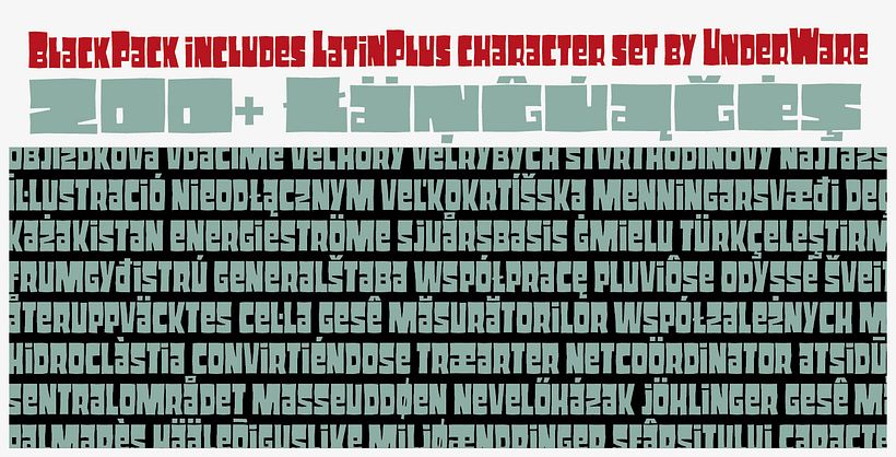 Black Pack Font 7