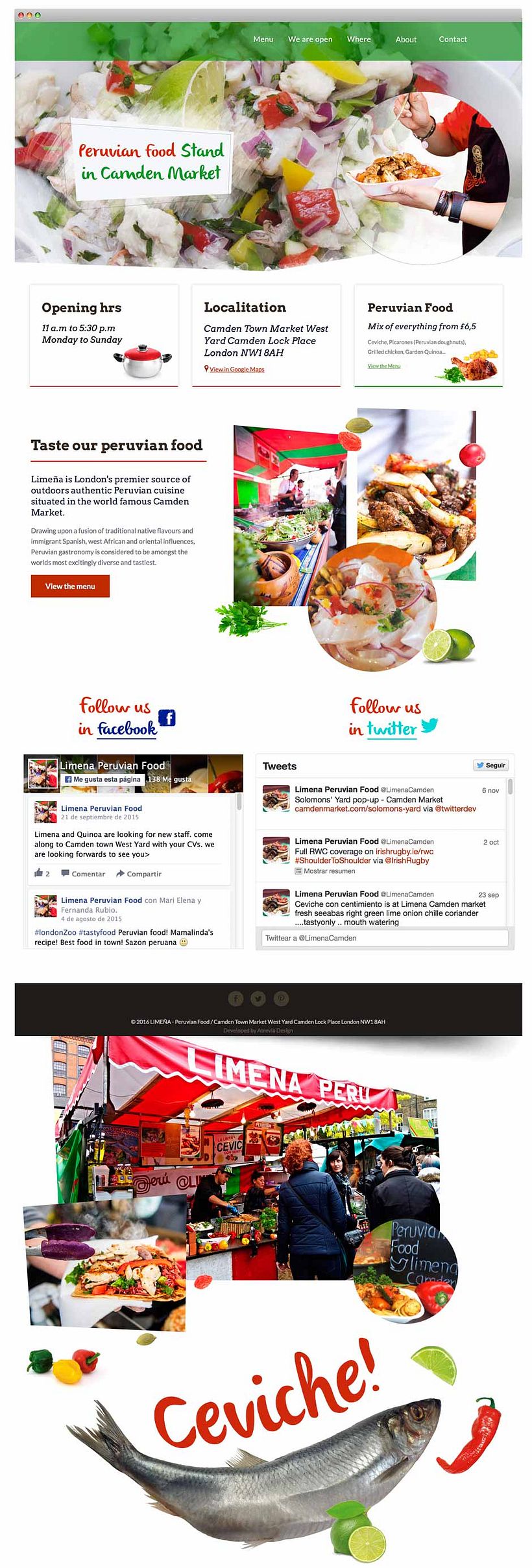 Diseño Web para Restaurante Londres 1