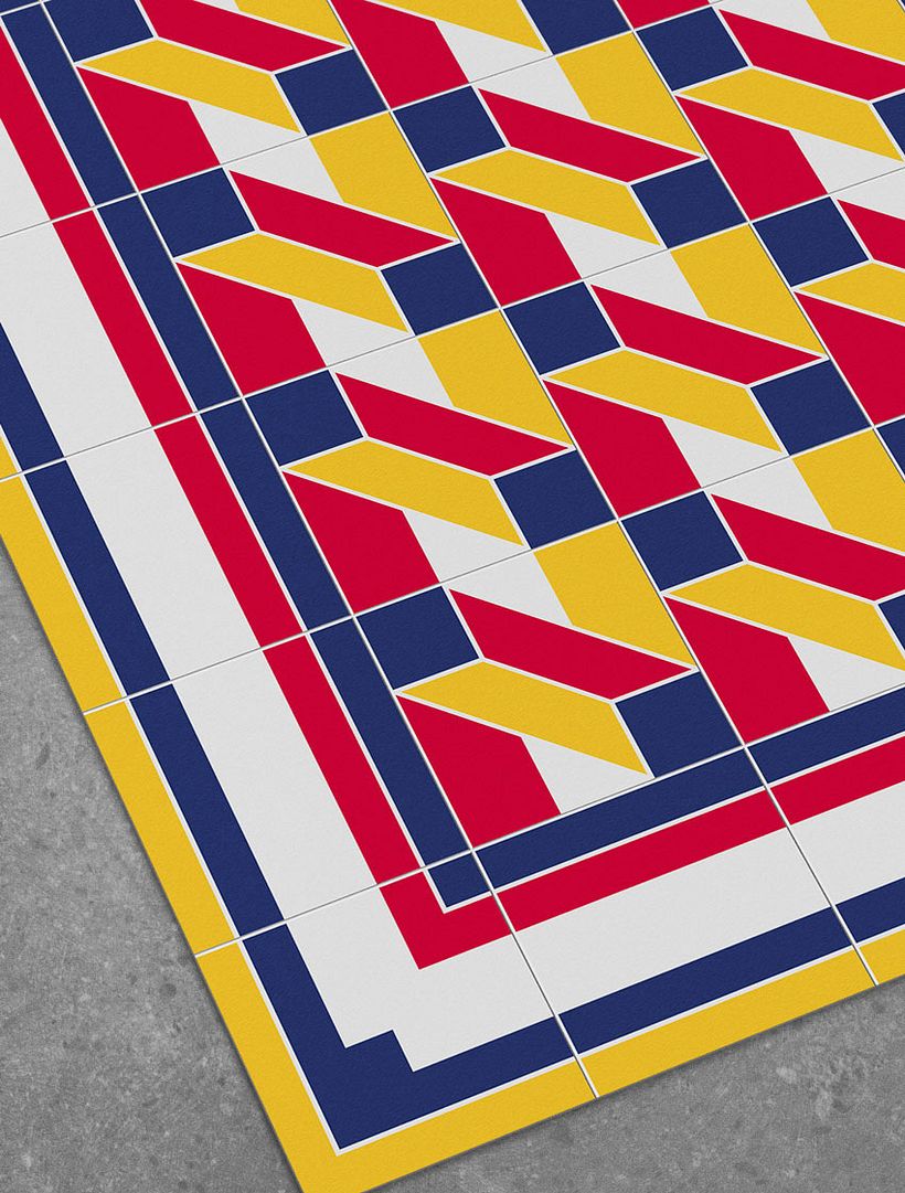 Alfombras que imitan los suelos hidráulicos barceloneses 3