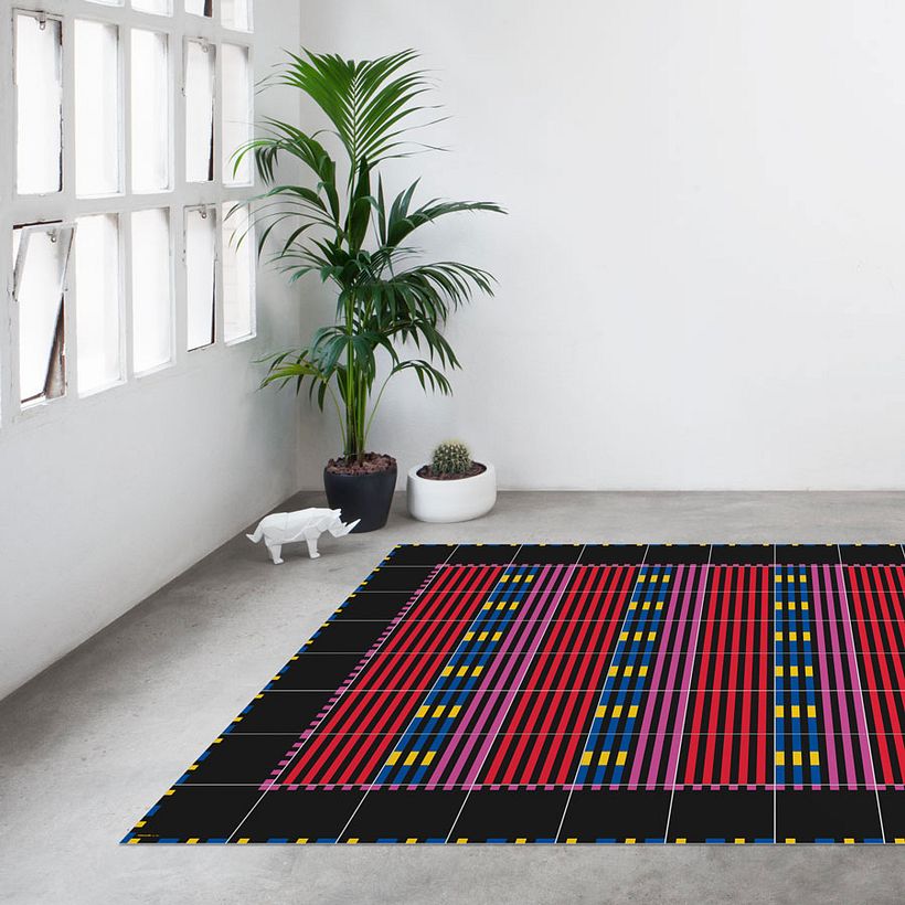 Alfombras que imitan los suelos hidráulicos barceloneses 9