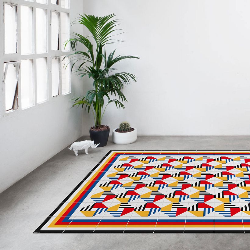 Alfombras que imitan los suelos hidráulicos barceloneses 11