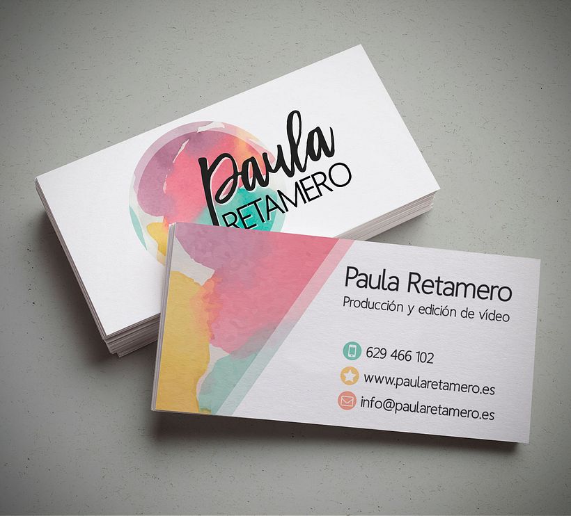 Identidad visual · Paula Retamero · Producción y edición de vídeo 1