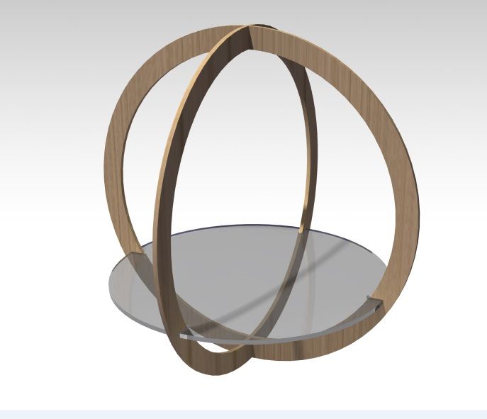 Expositor colgante madera-cristal -1